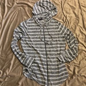 Tunic style lightweight sweatshirt